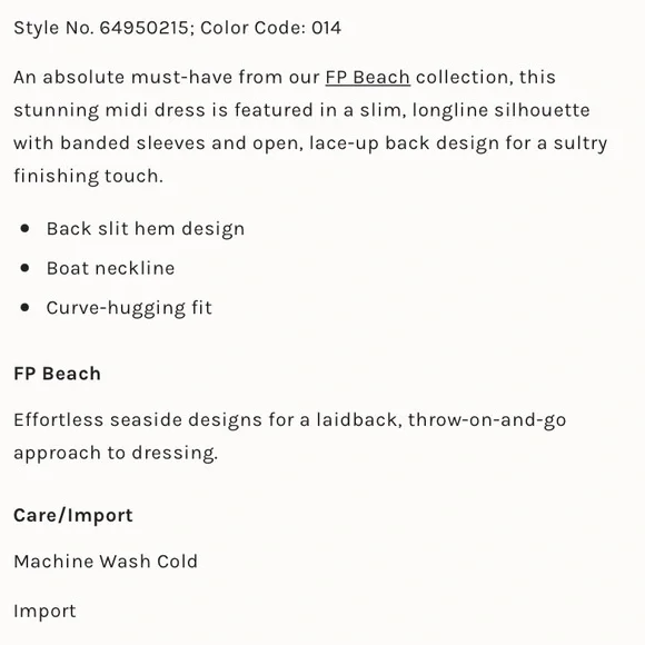 πΏ|NWT| Free People Luna Midi - Picture 10 of 10